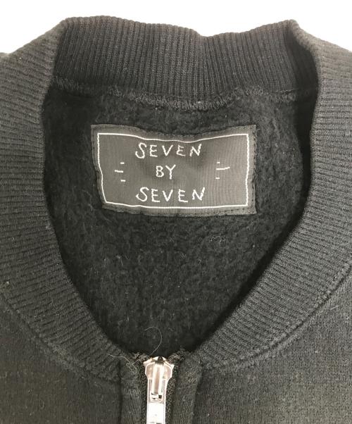 seven by seven（セブンバイセブン）seven by seven (セブンバイセブン) スウェットブルゾン ブラック サイズ:Mの古着・服飾アイテム