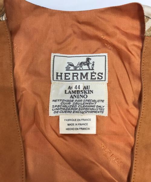 HERMES（エルメス）HERMES (エルメス) ベスト ベージュ サイズ:44の古着・服飾アイテム