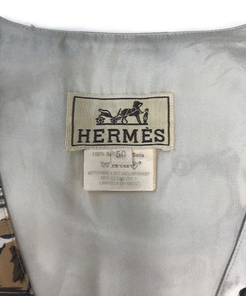 HERMES（エルメス）HERMES (エルメス) ツイルレーヌベスト ベージュ サイズ:50の古着・服飾アイテム