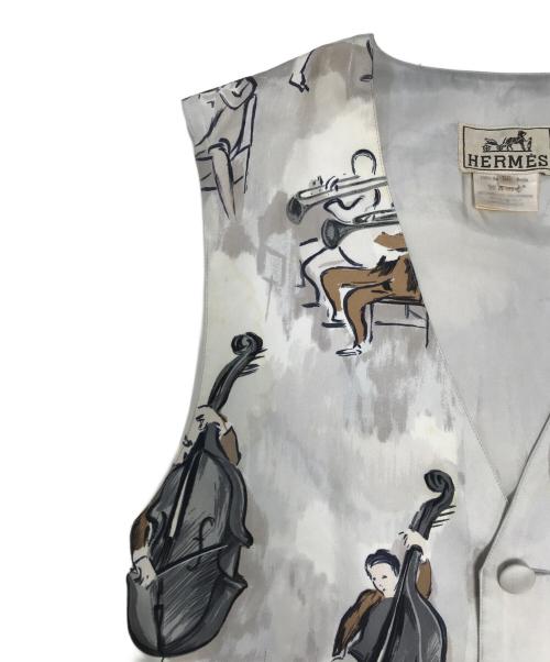 HERMES（エルメス）HERMES (エルメス) ツイルレーヌベスト ベージュ サイズ:50の古着・服飾アイテム