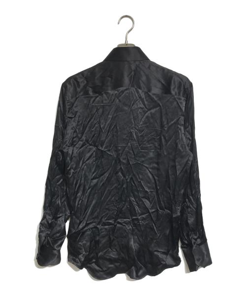 DOLCE & GABBANA（ドルチェ＆ガッバーナ）DOLCE & GABBANA (ドルチェ＆ガッバーナ) シルクシャツ ブラック サイズ:42の古着・服飾アイテム