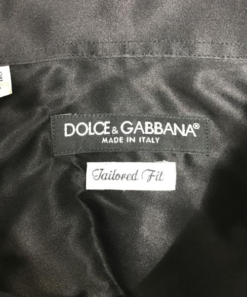DOLCE & GABBANA（ドルチェ＆ガッバーナ）DOLCE & GABBANA (ドルチェ＆ガッバーナ) シルクシャツ ブラック サイズ:42の古着・服飾アイテム