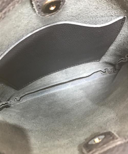 HENDER SCHEME（エンダースキーマ）HENDER SCHEME (エンダースキーマ) レザーショルダーバッグ ネイビー×ブラウン サイズ:表記なしの古着・服飾アイテム