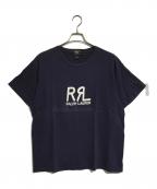 RRLダブルアールエル）の古着「ロゴプリントTシャツ」｜ネイビー