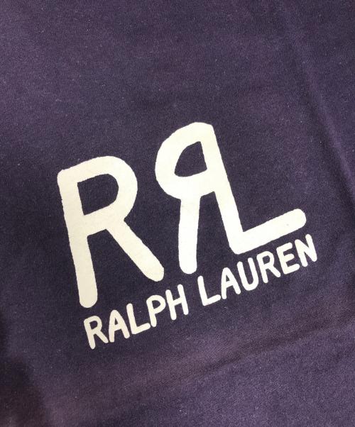 RRL（ダブルアールエル）RRL (ダブルアールエル) ロゴプリントTシャツ ネイビー サイズ:Lの古着・服飾アイテム