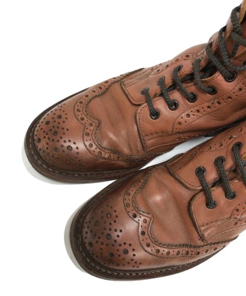 Tricker's（トリッカーズ）Tricker's (トリッカーズ) ウィングチップブーツ ブラウン サイズ:8-5の古着・服飾アイテム