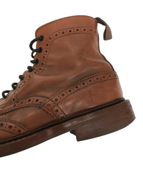 Tricker's（トリッカーズ）Tricker's (トリッカーズ) ウィングチップブーツ ブラウン サイズ:8-5の古着・服飾アイテム