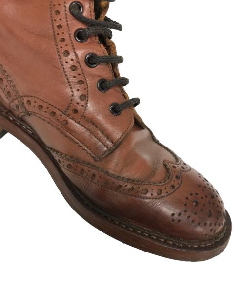 Tricker's（トリッカーズ）Tricker's (トリッカーズ) ウィングチップブーツ ブラウン サイズ:8-5の古着・服飾アイテム