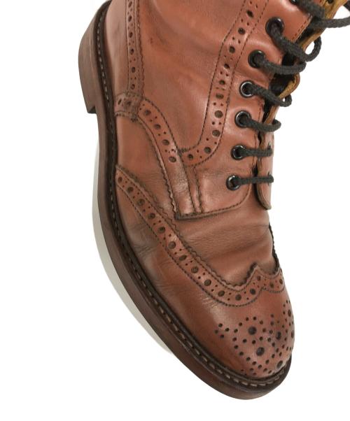 Tricker's（トリッカーズ）Tricker's (トリッカーズ) ウィングチップブーツ ブラウン サイズ:8-5の古着・服飾アイテム