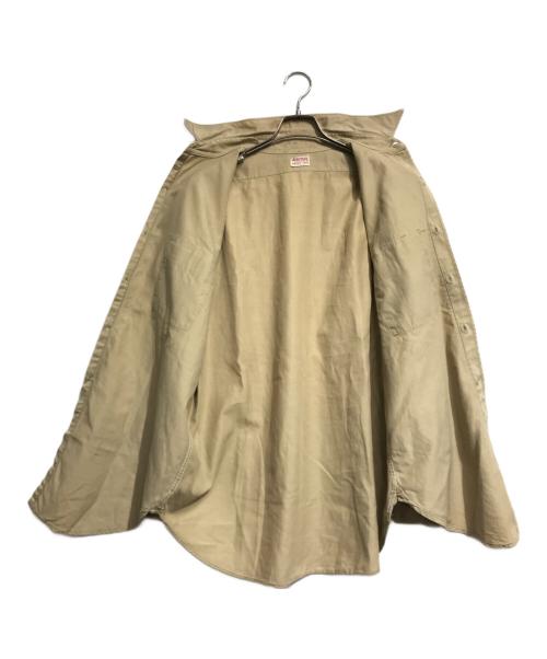 HERCULES（ヘラクレス）HERCULES (ヘラクレス) マチ付きワークシャツ ベージュ サイズ:16の古着・服飾アイテム