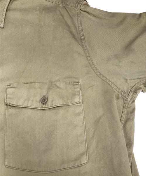 HERCULES（ヘラクレス）HERCULES (ヘラクレス) マチ付きワークシャツ ベージュ サイズ:16の古着・服飾アイテム