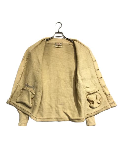 FORDHAM FELT（フォーダム フェルト）FORDHAM FELT (フォーダム フェルト) レタードカーディガン アイボリー サイズ:表記なしの古着・服飾アイテム