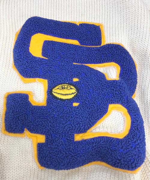 FORDHAM FELT（フォーダム フェルト）FORDHAM FELT (フォーダム フェルト) レタードカーディガン アイボリー サイズ:表記なしの古着・服飾アイテム