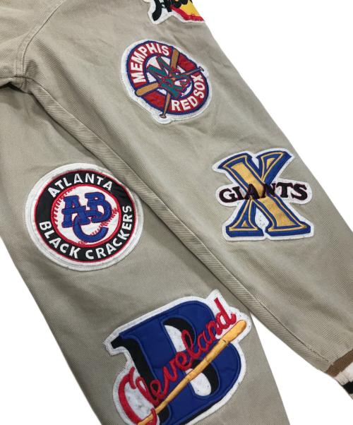 nlbm（エヌエルビーエム）nlbm (エヌエルビーエム) スタジャン ベージュ サイズ:3XLの古着・服飾アイテム