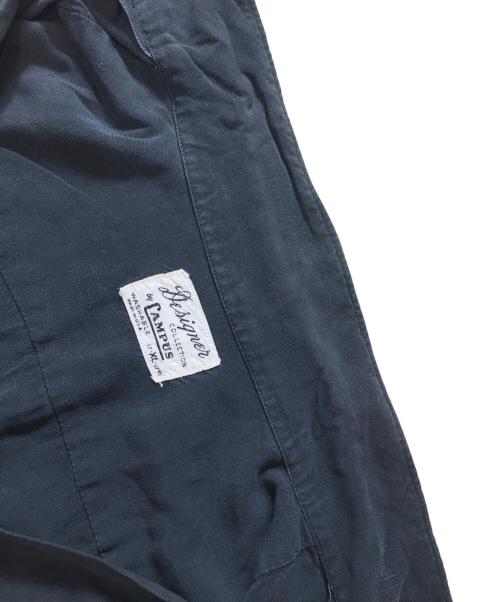 CAMPUS（キャンパス）CAMPUS (キャンパス) レーヨンオープンカラーシャツ ブラック サイズ:XLの古着・服飾アイテム