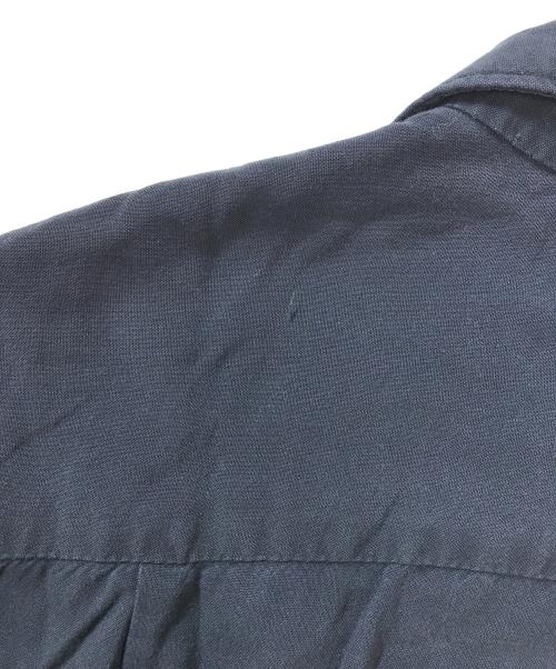 CAMPUS（キャンパス）CAMPUS (キャンパス) レーヨンオープンカラーシャツ ブラック サイズ:XLの古着・服飾アイテム