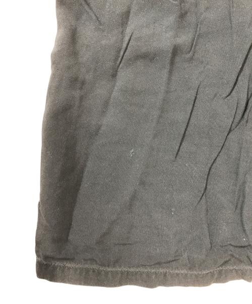 CAMPUS（キャンパス）CAMPUS (キャンパス) レーヨンオープンカラーシャツ ブラック サイズ:XLの古着・服飾アイテム
