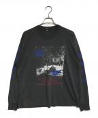 バンドロングスリーブTシャツバンドロングスリーブTシャツ）の古着「90s Perpetual Doom(パーペチュアル・ドゥーム) バンドロングスリーブTシャツ」｜ブラック