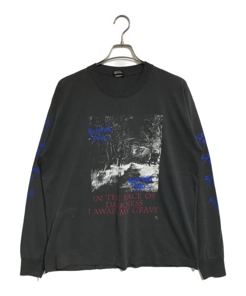 バンドロングスリーブTシャツ（バンドロングスリーブTシャツ）バンドロングスリーブTシャツ (バンドロングスリーブTシャツ) 90s Perpetual Doom(パーペチュアル・ドゥーム) バンドロングスリーブTシャツ ブラック サイズ:XLの古着・服飾アイテム