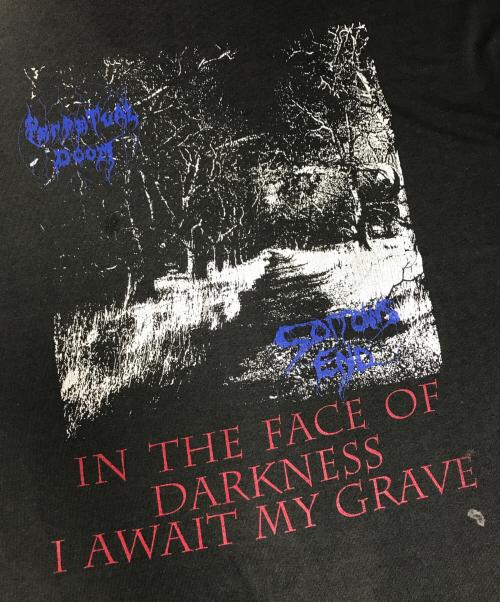 バンドロングスリーブTシャツ（バンドロングスリーブTシャツ）バンドロングスリーブTシャツ (バンドロングスリーブTシャツ) 90s Perpetual Doom(パーペチュアル・ドゥーム) バンドロングスリーブTシャツ ブラック サイズ:XLの古着・服飾アイテム