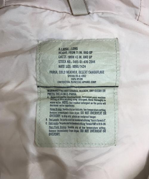 VINTAGE MILITARY（ヴィンテージ ミリタリー）VINTAGE MILITARY (ヴィンテージ ミリタリー) US ARMY デザートカモフーデッドジャケット ベージュ サイズ:X‐LARGE-LONGの古着・服飾アイテム