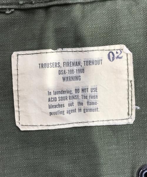 VINTAGE MILITARY（ヴィンテージ ミリタリー）VINTAGE MILITARY (ヴィンテージ ミリタリー) US ARMY FIREMAN TROUSERS カーキ サイズ:36×33の古着・服飾アイテム