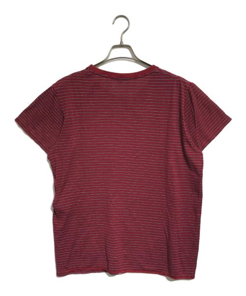 Saint Laurent Paris（サンローランパリ）Saint Laurent Paris (サンローランパリ) ロゴプリントTシャツ レッド サイズ:Lの古着・服飾アイテム