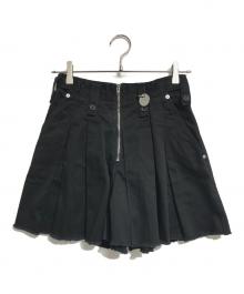 DIESEL（ディーゼル）の古着「プリーツショートパンツ」｜ブラック
