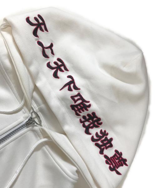 GALFY（ガルフィー）GALFY (ガルフィー) KRYclothing (ケリークロージング) ジップパーカー ホワイト サイズ:Freeの古着・服飾アイテム