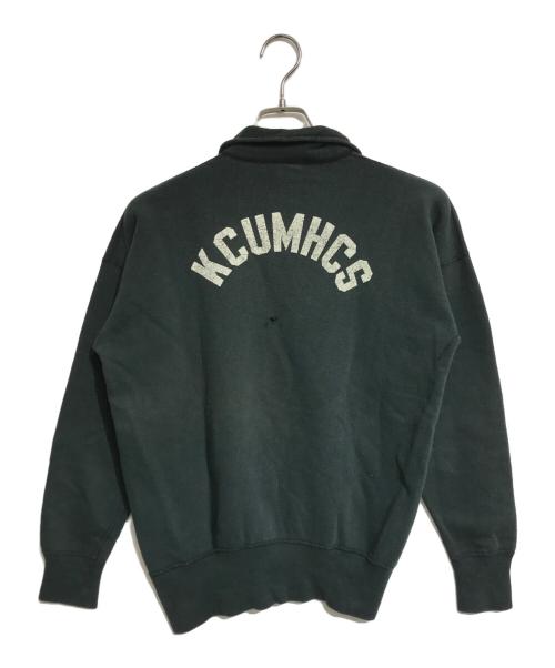 sports wear（スポーツウェア）sports wear (スポーツウェア) バックプリント ハーフジップスウェット グリーン サイズ:XLの古着・服飾アイテム