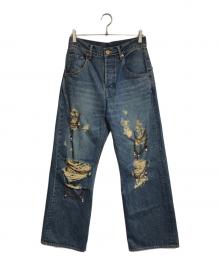 amok（アモク）の古着「CHAIN DAMAGE DENIM」｜インディゴ