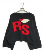 RAF SIMONSラフシモンズ）の古着「RSロゴニット」｜ブラック