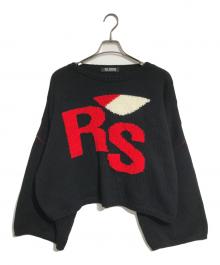 RAF SIMONS（ラフシモンズ）の古着「RSロゴニット」｜ブラック