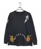 バンドロングスリーブTシャツバンドロングスリーブTシャツ）の古着「90s METALLICA(メタリカ) バンドロングスリーブTシャツ」｜ブラック
