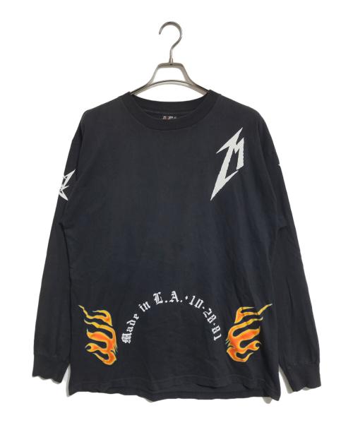 バンドロングスリーブTシャツ（バンドロングスリーブTシャツ）バンドロングスリーブTシャツ (バンドロングスリーブTシャツ) 90s METALLICA(メタリカ) バンドロングスリーブTシャツ ブラック サイズ:XLの古着・服飾アイテム