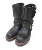 RED WINGレッドウィング）の古着「エンジニアブーツ」｜ブラック