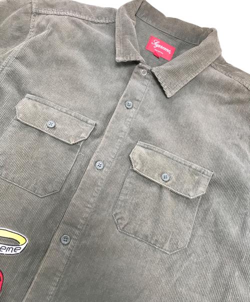 SUPREME（シュプリーム）SUPREME (シュプリーム) Gonz Corduroy Work Shirt グリーン サイズ:Lの古着・服飾アイテム