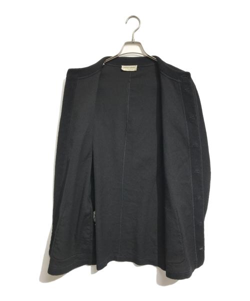 GIORGIO ARMANI（ジョルジオアルマーニ）GIORGIO ARMANI (ジョルジオアルマーニ) ノーカラージャケット ブラック サイズ:40の古着・服飾アイテム