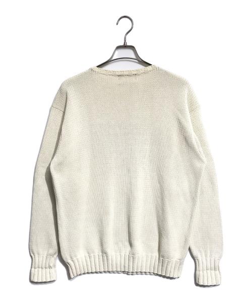 POLO COUNTRY（ポロカントリー）POLO COUNTRY (ポロカントリー) 星条旗コットンニット ホワイト サイズ:Lの古着・服飾アイテム