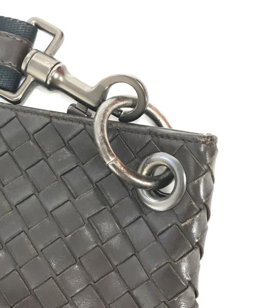 BOTTEGA VENETA（ボッテガベネタ）BOTTEGA VENETA (ボッテガベネタ) イントレチャートショルダーバッグ ブラウン サイズ:表記なしの古着・服飾アイテム