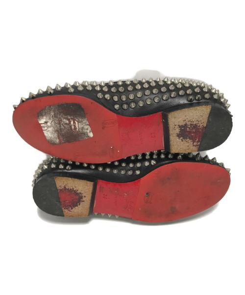 Christian Louboutin（クリスチャン・ルブタン）Christian Louboutin (クリスチャン・ルブタン) スタッズフラットシューズ ブラック サイズ:36の古着・服飾アイテム