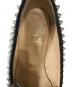 中古・古着 Christian Louboutin (クリスチャン・ルブタン) スタッズフラットシューズ ブラック サイズ:36：12000円