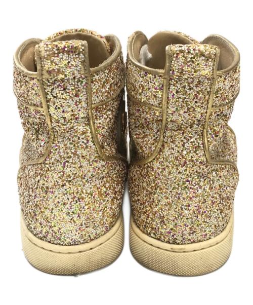 Christian Louboutin（クリスチャン・ルブタン）Christian Louboutin (クリスチャン・ルブタン) ラメグリッタースニーカー ゴールド サイズ:36の古着・服飾アイテム