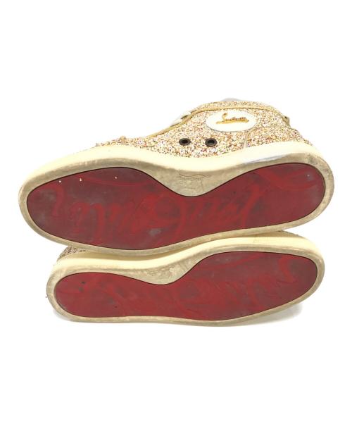 Christian Louboutin（クリスチャン・ルブタン）Christian Louboutin (クリスチャン・ルブタン) ラメグリッタースニーカー ゴールド サイズ:36の古着・服飾アイテム