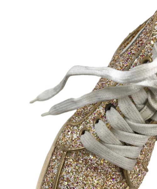 Christian Louboutin（クリスチャン・ルブタン）Christian Louboutin (クリスチャン・ルブタン) ラメグリッタースニーカー ゴールド サイズ:36の古着・服飾アイテム