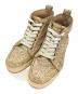 Christian Louboutin（クリスチャン・ルブタン）の古着「ラメグリッタースニーカー」｜ゴールド