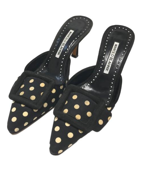 Manolo Blahnik（マノロ ブラニク）Manolo Blahnik (マノロ ブラニク) ミュール ブラック サイズ:36の古着・服飾アイテム
