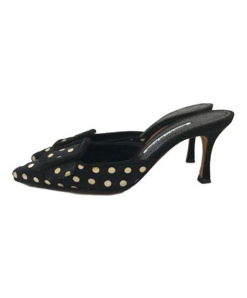 Manolo Blahnik（マノロ ブラニク）Manolo Blahnik (マノロ ブラニク) ミュール ブラック サイズ:36の古着・服飾アイテム
