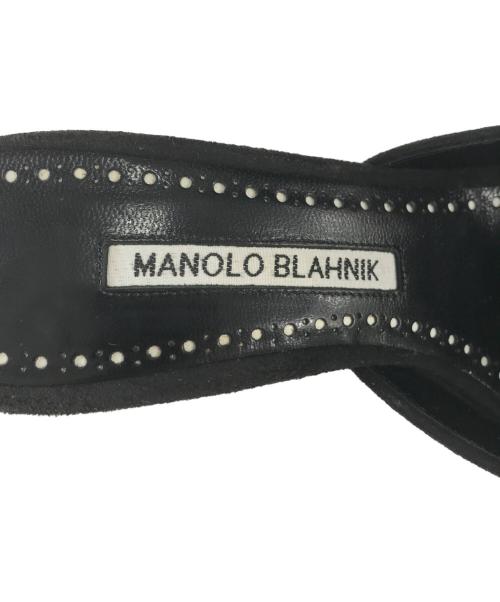 Manolo Blahnik（マノロ ブラニク）Manolo Blahnik (マノロ ブラニク) ミュール ブラック サイズ:36の古着・服飾アイテム