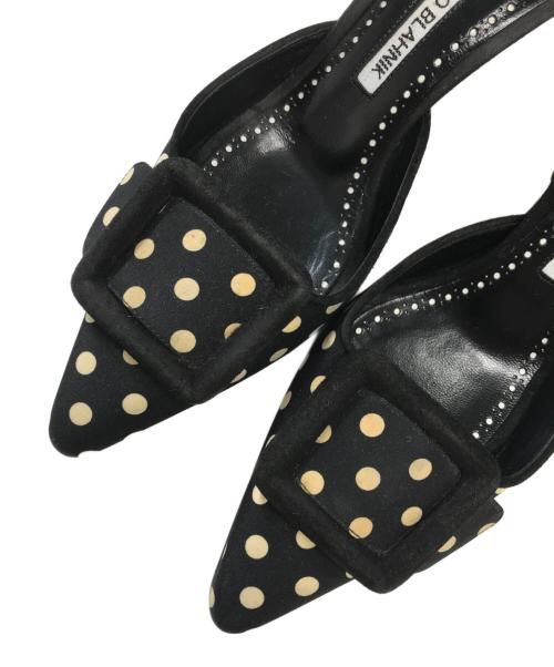 Manolo Blahnik（マノロ ブラニク）Manolo Blahnik (マノロ ブラニク) ミュール ブラック サイズ:36の古着・服飾アイテム